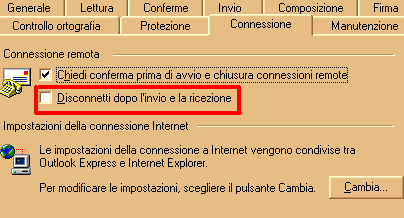 Outlook connessione