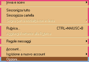 Opzioni outlook