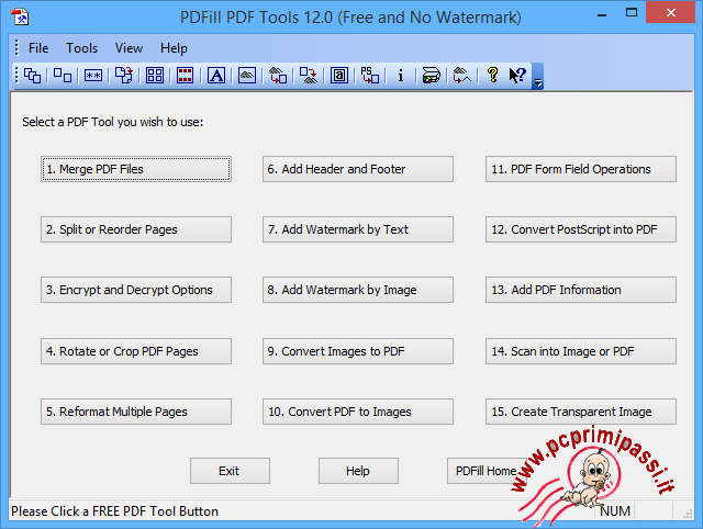 PDFfill PDF tool avvio