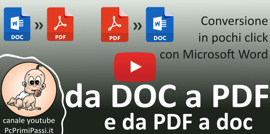 Come convertire da documento Word a file PDF e da PDF a documento Word