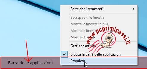 Barra applicazioni Windows 8.1